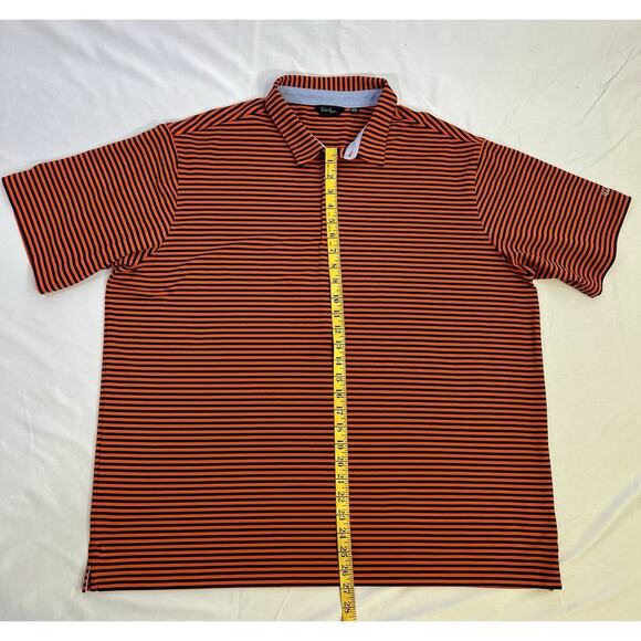 Walter Hagen Men's 11 Majors Short Sleeve Blue Orange Stripe Golf Polo Shirt XXL - Picture 7 of 9